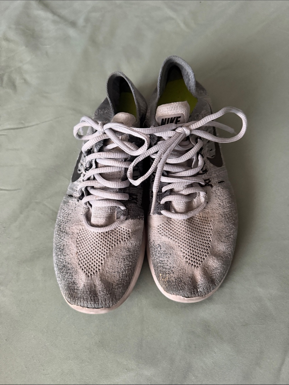 Nike Women's Athletic Running Shoes - Gray and White